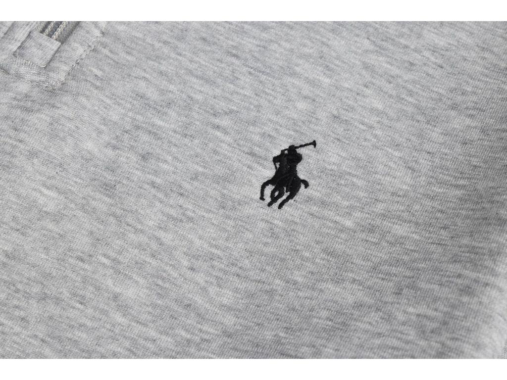 RL Пони Футболка-поло с вышивкой и молнией на полпути - Простая Плюс Размер Парная Свободная Толстовка