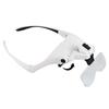 1Pc Head-mounted Magnifying Glass Five Different Magnification Lenses 2 LED Lights Maintenance Inspection