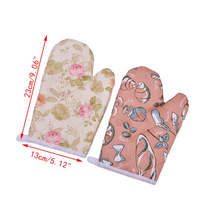Перчатки для микроволновой печи, кухонные варежки, термостойкие нескользящие перчатки для выпечки