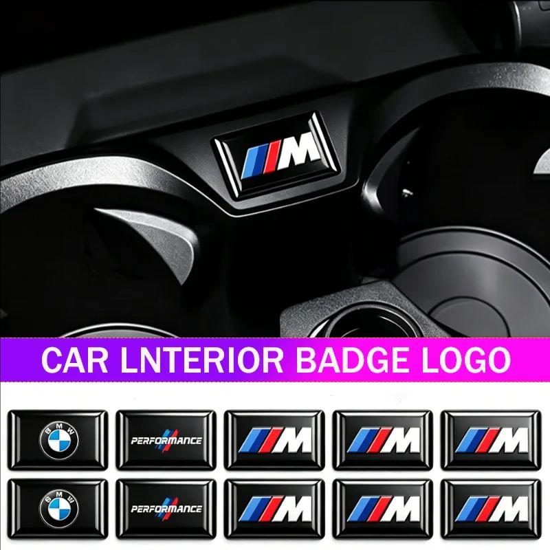 IAMS9 5/10pcs M Logo Car Steering Wheel Hub Caps Center Emblem Badge Sticker For BMW M E34E36 E60 E90 E46 E39 E70 F10 Motorcycle Decal