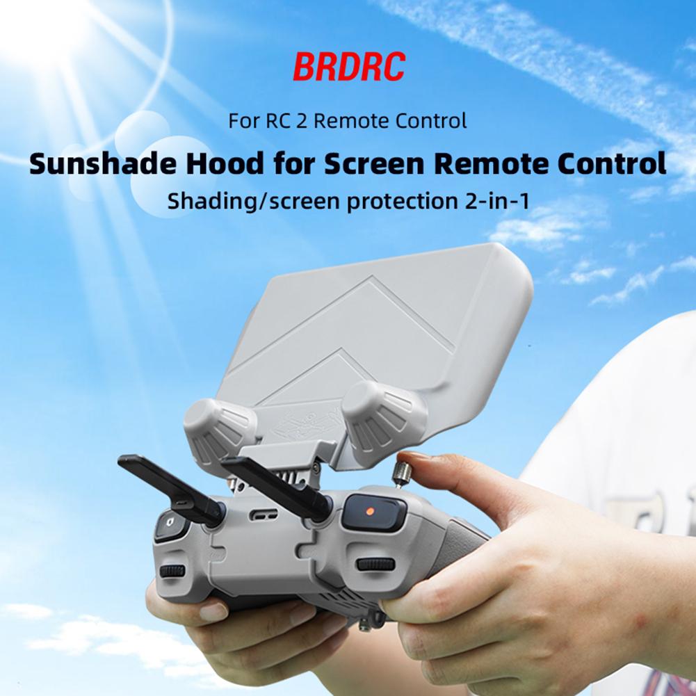 Foldable Sunhood Sunshade Sun Hood Screen Protection RC Sunshade Lightweight for DJI RC 2 Remote Control with Screen