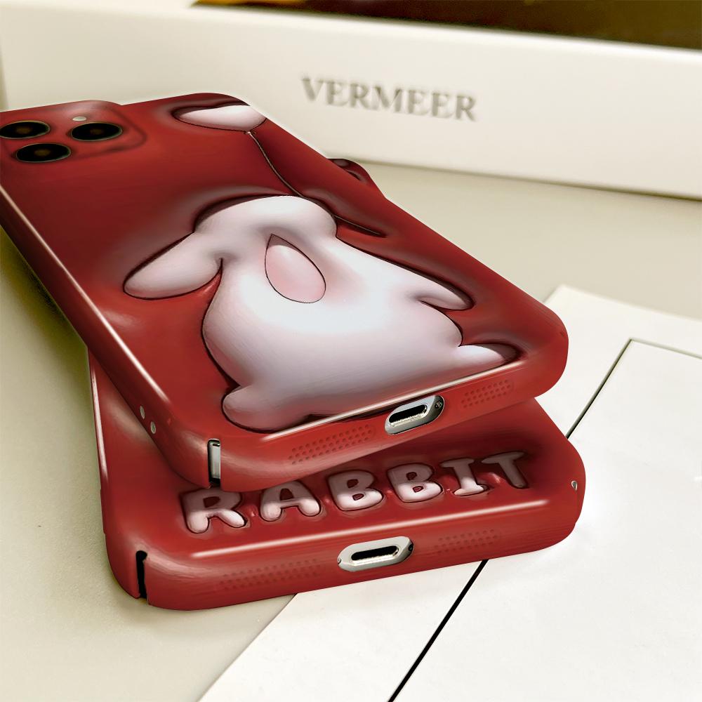 All-inclusive Film Phone Case Cartoon Pattern Design Hard Shell Full Cover Camera Shockproof Protection Case