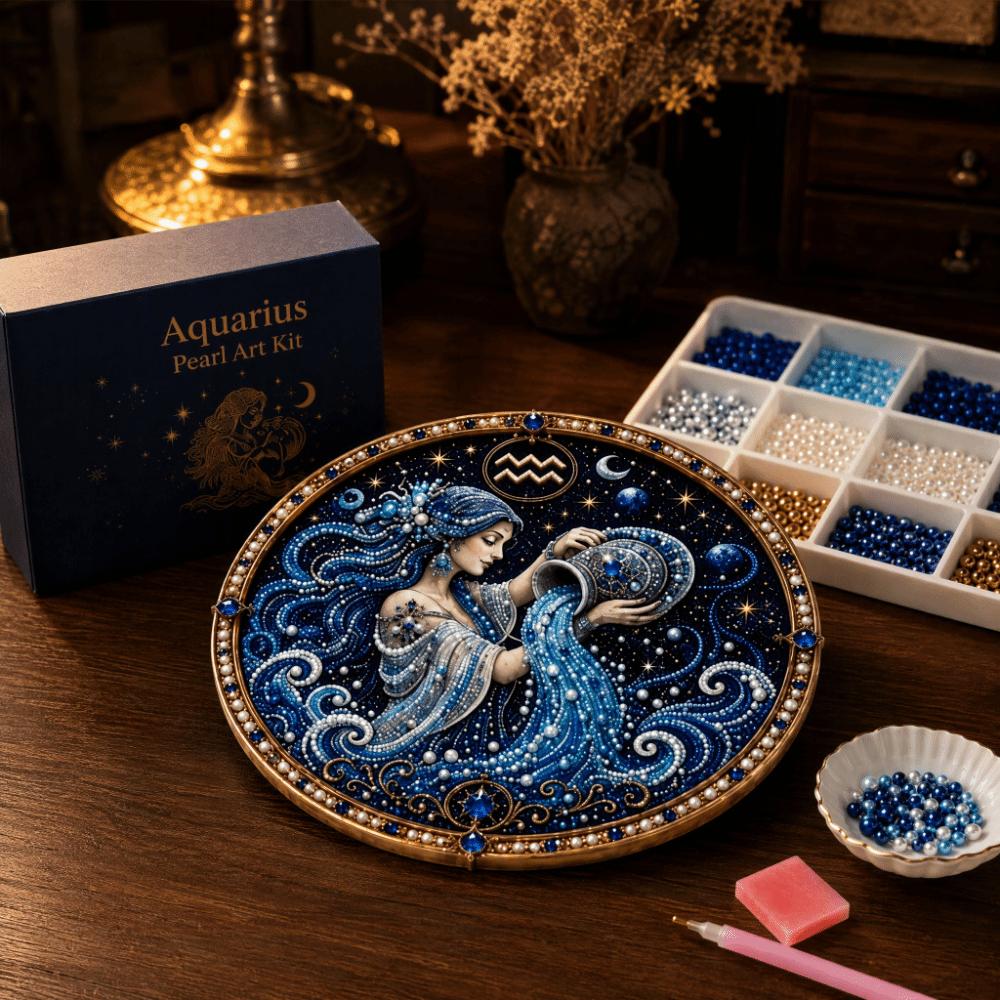Round Beads 12 Constellation Painting Kit Entry-level DIY Craft Set Adults
