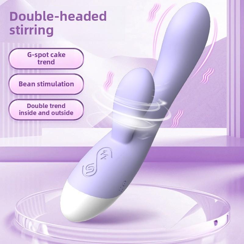 Новые двусторонние вибраторы Стимулятор клитора Перезаряжаемый Преобразование частоты G-точка Вибратор Бесшумный массажер Игрушки для взрослых женщин