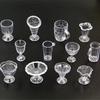 12pcs/lot Plastic Model Dollhouse Mini Cup Ice Cream Bowl Dollhouse Accessories