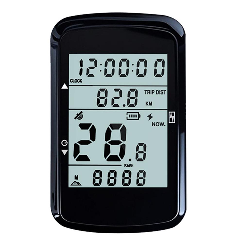 Беспроводной GPS-спидометр и одометр для горного велосипеда с 2,4-дюймовым ЖК-дисплеем с подсветкой