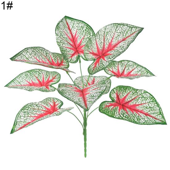 1шт искусственные пластиковые вечнозеленые растения поддельные листья деревьев зелень домашний декор