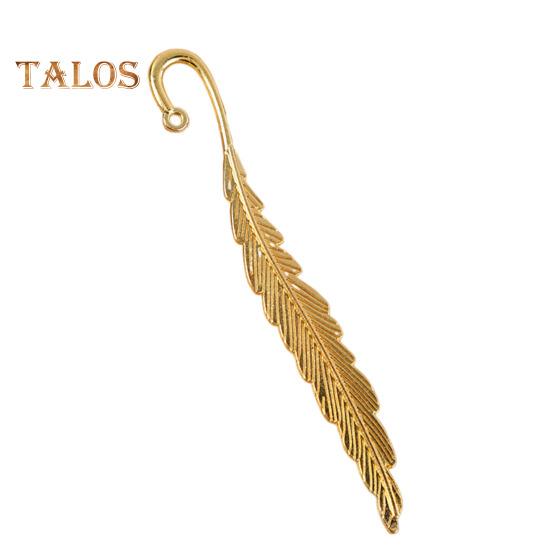 2Pcs Feather Bookmark Metal Book Mark Page Reading DIY Gifts Stationery for Home Study School Office