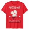 Denmark Flag Unisex T Shirt Greenland Is Not For Sale Translation Graphic Tee