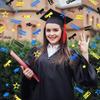 MARFOREVER Graduation Party Confetti, Class of 2025 Black Gold Blue Party Decorations Table Confetti for 2025 Graduation Theme Events Supplies