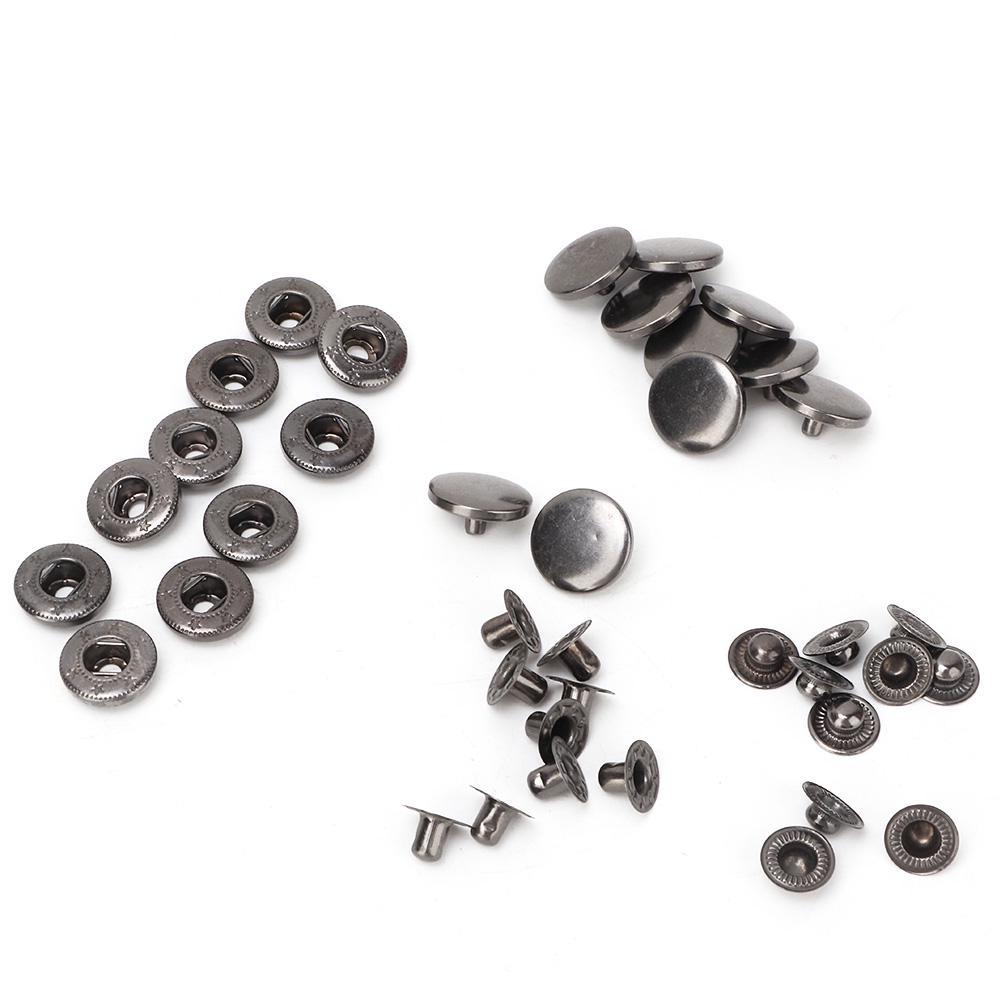 10Pcs 15mm Metal Press Stud Snap Button Fastener Clothes Accessories #3