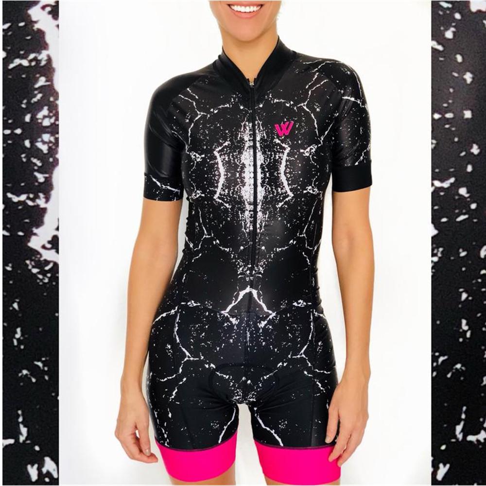 Sportsdesigns Женский триатлонный велосипедный слитный костюм Летний с коротким рукавом Купальный костюм Индивидуальная велосипедная майка Одежда Комбинезон Ropa Ciclismo