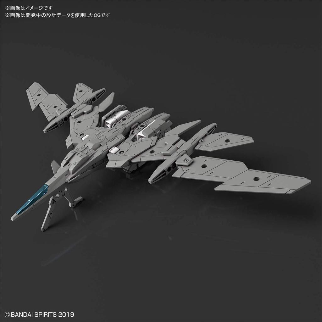BANDAI SPIRITS 30MM Exa Транспортное средство (Воздушный истребитель Вер.) [Серый] Пластиковая модель в масштабе 1/144 с цветовой кодировкой