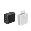 Быстрое зарядное устройство 30 Вт с двумя портами Type-C и USB (ЕС / США)