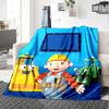 Bob the Builder Theme Printed Blanket - Perfect for Couch, Bed, Travel & Outdoor Use | Machine Washable, Cozy & Durable.