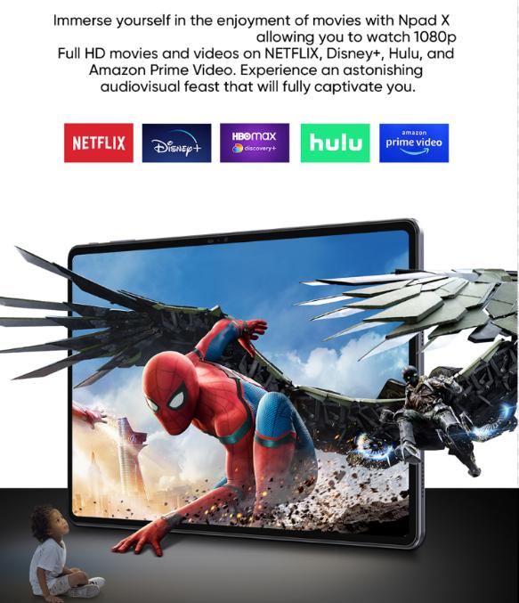 N-one NPad X Android 13 Tablet, 11-inch 2K IPS Screen, MTK Helio G99 Octa-Core,8600mAh Battery 18W PD Fast Charging, 4G Dual SIM LTE,