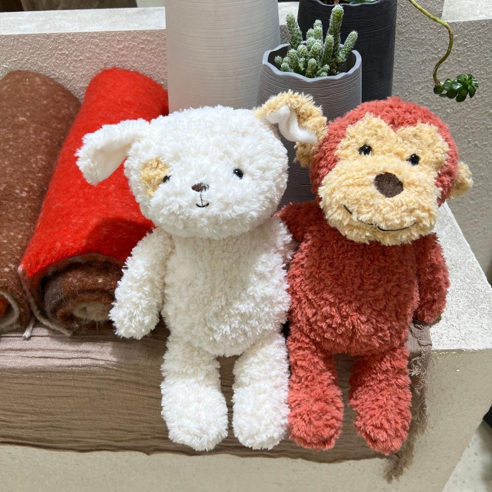 Овечка Обезьянка Плюшевая Кукла Лягушка Кролик Пушистая Кукла Животные Плюшевая Игрушка Подарок на День Рождения