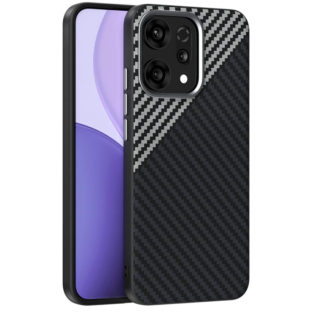 ABEEL Для Oppo Reno14 Pro 5G (Глобальный) Магнитный чехол Задняя крышка с текстурой карбона