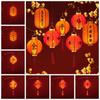 With Lighting Chinese Lantern DIY Materials Good Luck Party Glowing Lantern  Home Decoration
