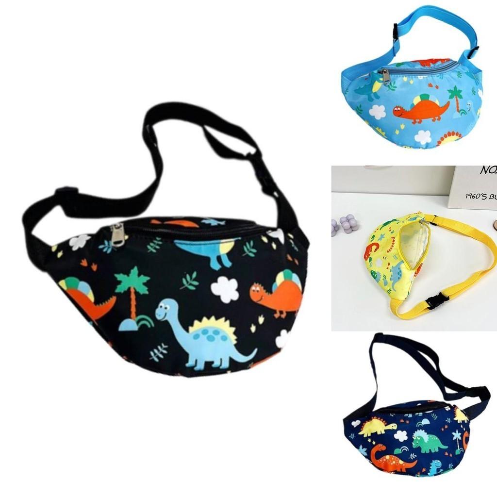 Милая детская поясная сумка с единорогом, мультяшная сумка через плечо с динозавром, нейлоновый материал, легкая и защищенная от краж