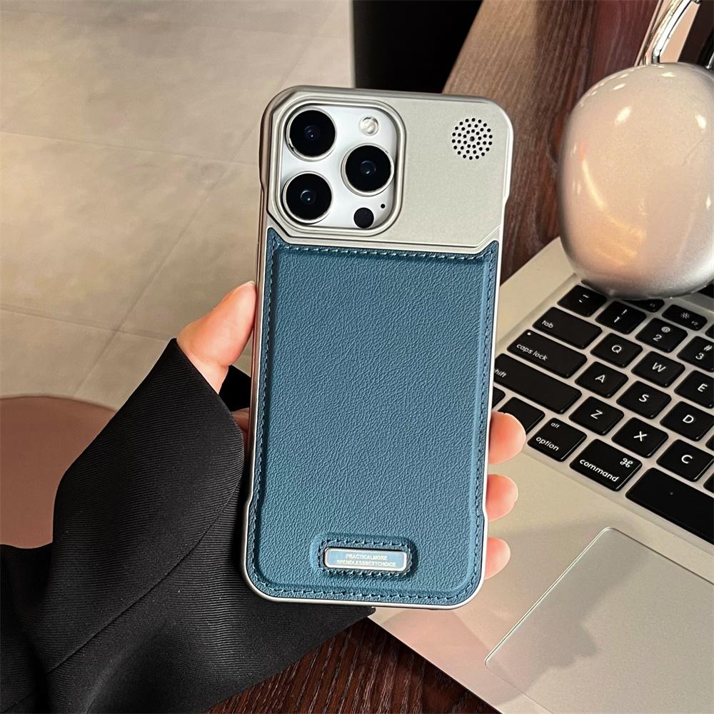 Премиальный кожаный безрамочный чехол для телефона с магнитом для iPhone 16 15 14 13 12 11 17 Pro Max Plus 16E Защитный чехол с покрытием Ароматный чехол