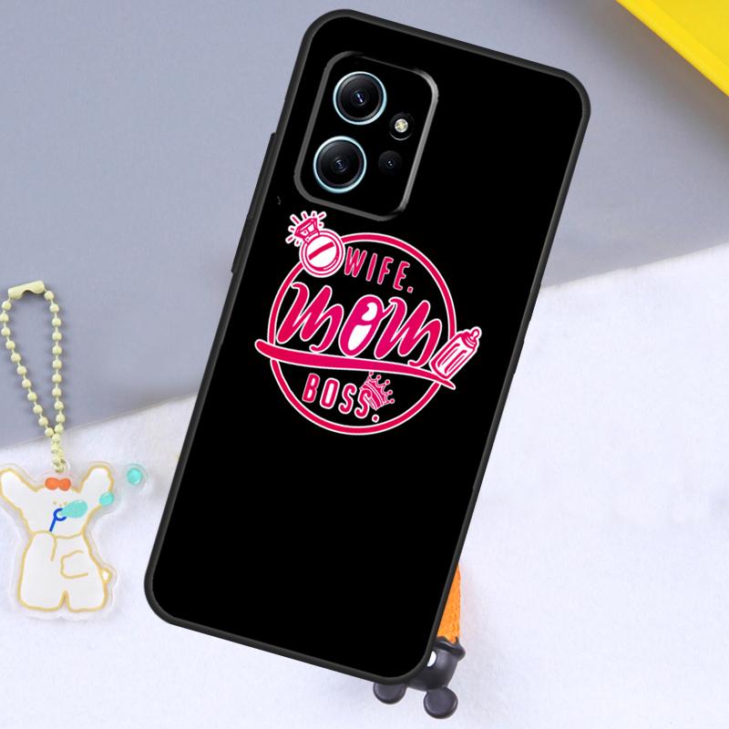 Чехол 'Жена Мама Начальница' для Xiaomi Redmi Note 13 14 9 10 11 12 15 Pro Plus Чехол для Redmi 13C 15 C 12C 14C 10C