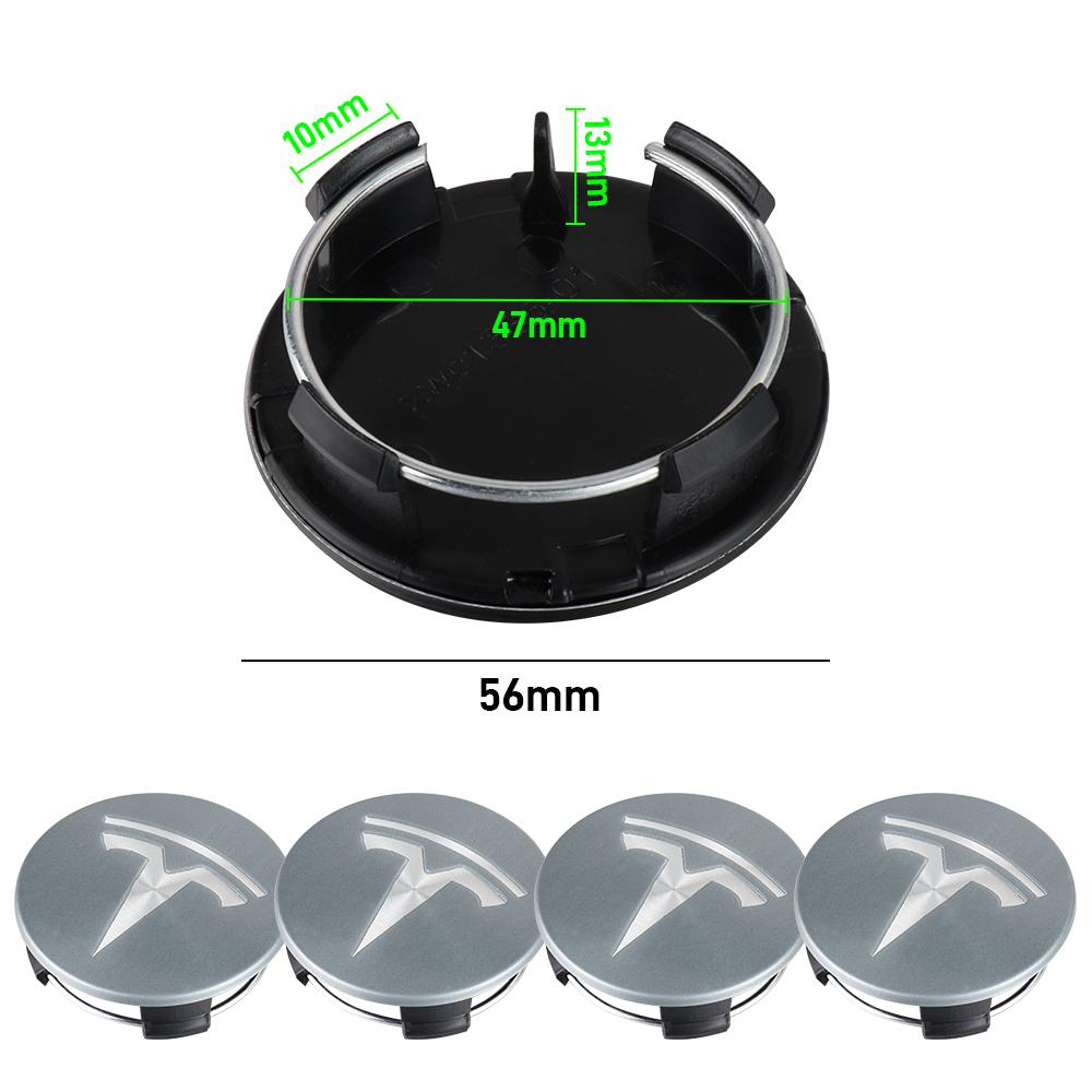 AKZ1 56mm 180mm Car Wheel Center Hub Cap Sticker Logo Cover Accessories For Tesla Model 3 Model Y Model S Model X Cybertruck Coil WYE