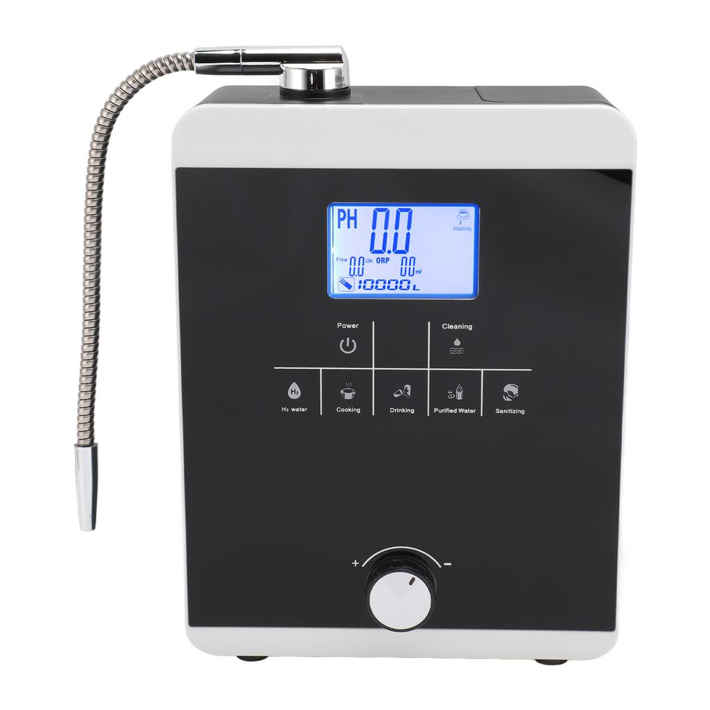 Alkaline Water Ionizer Machine 5 Settings 3.8 Inch Color LCD Display Hydrogen Rich Generator Wall