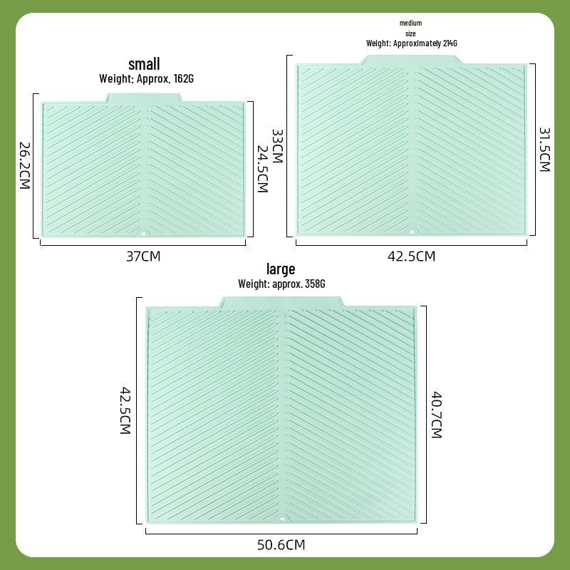 Силиконовые кухонные принадлежности Быстросохнущий коврик для сушки и теплоизоляционная подставка
