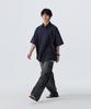 STENDS [M~4XL] Рубашка с коротким рукавом из хлопка Flow_Темно-синий