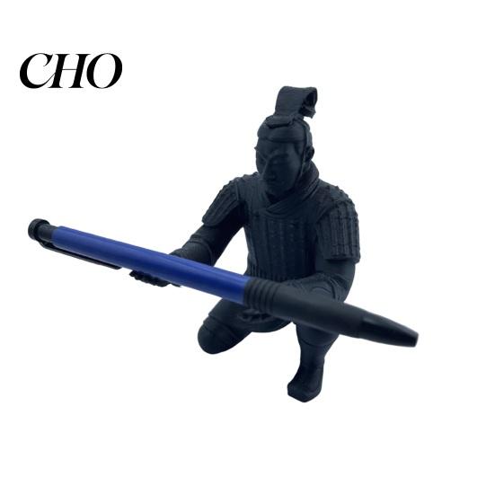 Decorative Office Supply Holder Terracotta Warrior Desk Decor, 3D Printed Soldier Pen Stand for Sturdy Plastic Decor Office, Creative Ancient