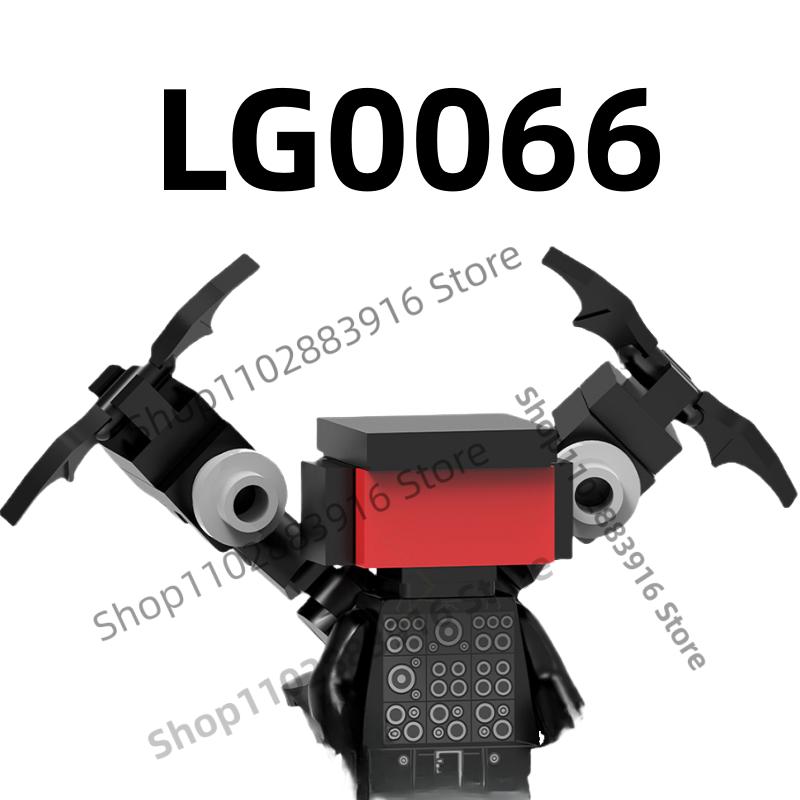 Нетоксичные строительные блоки Skibidi Toilet Man Moc Kdl818 Lg1009 Аксессуары для дома Титан ТВ-монитор Speakman Фигурки Игрушки Для подарка на день рождения