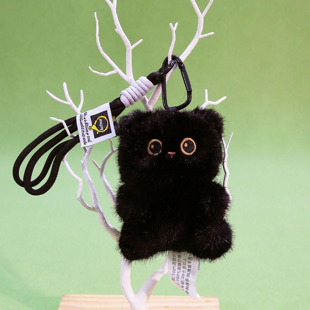 Stuffed Doll Cat Pendant Soft Cartoon Siamese Kitten Doll Lovely Cat Plush Toys Girl Boy