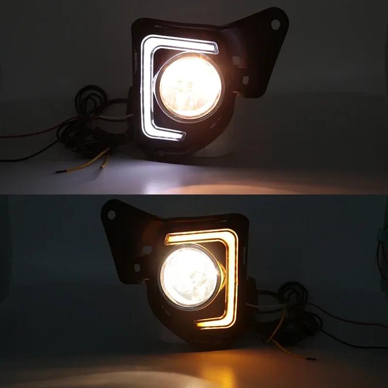 Светодиодный блок противотуманной фары для TOYOTA HIACE COMMUTER 2014 2015 2016 Дневные ходовые огни Провода Переключатель Поворотный сигнал ДХО Дневные ходовые огни 12В