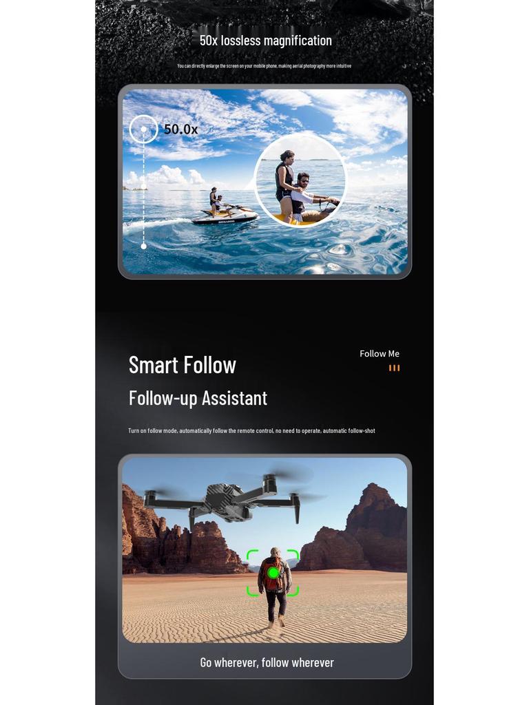 A13 Brushless Motor Drone: HD Aerial Photography, Folding Four-Axis, Optical Flow, Obstacle Avoidance, Remote Control Airplane