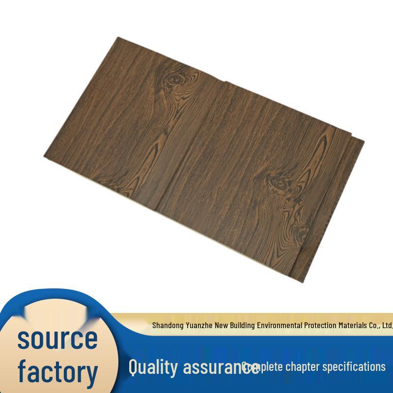 Fire-Resistant Thermal Insulation Decorative Polyurethane Metal Panel for Kiosks, Toilets, and Villas.