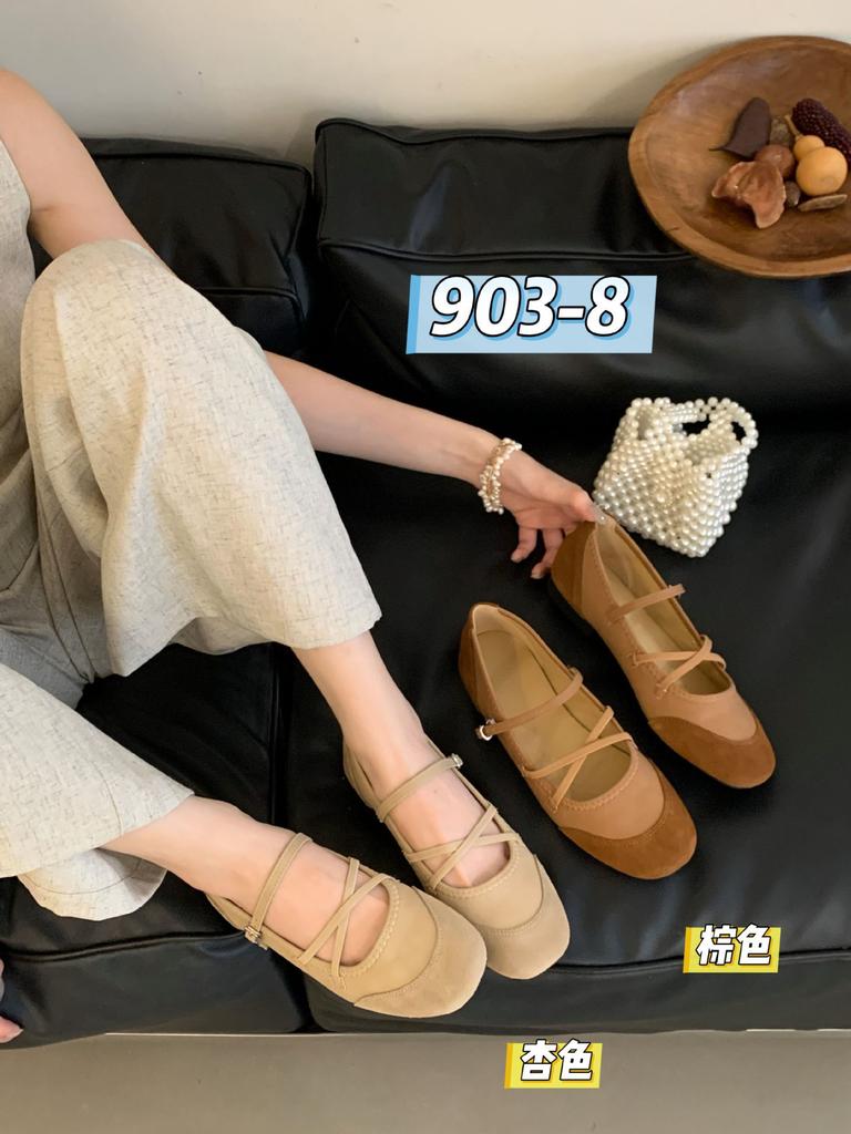 2025 French Gentle Mary Jane Shoes Women's Flat-soled Evening Soft-soled Ballet Shoes