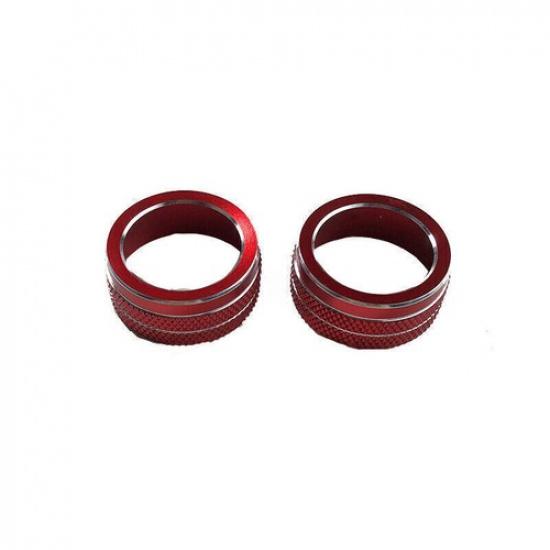 Подходит для Toyota Corolla - Красная алюминиевая декоративная накладка на ручку кондиционера центральной консоли