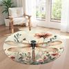 Dragonfly Round Floor Rug Design for Balcony Dormitory Living Rooms Decorate room Antislip Round Carpet Decorate Offices Best for Christmas