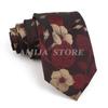 Men's Stripe Grey Navy Blue Wedding Ties Jacquard Woven 8CM Ployster Polka Floral Neck Ties