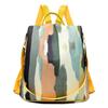 Anti-Theft Backpack Women's Multi-Use Shoulder Bag Colourful Print Travel Lightweight Oxford Women's Bag