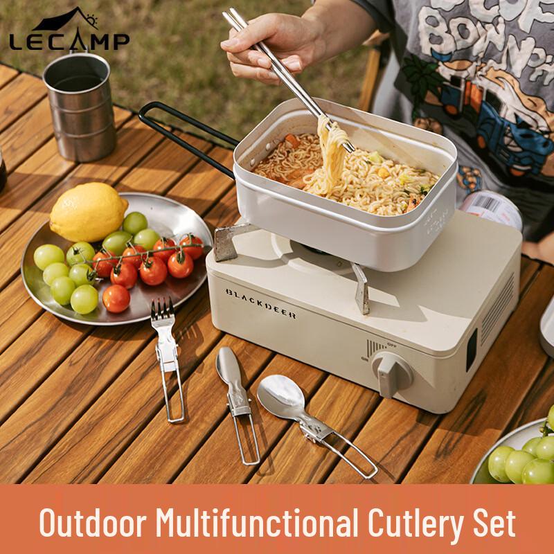 OEINGOEING Outdoor Folding Camping Utensil Set