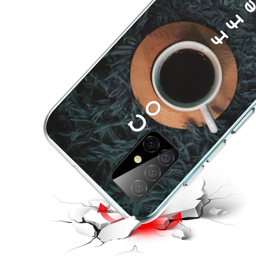 Чехол для телефона с рисунком Кофейная винная чашка для Samsung Galaxy A17 A16 A15 A14 A13 A57 A56 A55 A54 A53 A37 A36 A35 A34 A33 A26 A25 A24 A23 Galaxy