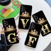 Прозрачный чехол для телефона Samsung Galaxy A56 A57 A37 A55 A54 A36 A35 A26 A25 A16 A17 A07 A52 A34 A73 A53 Чехол Буквы G F V H D P C B