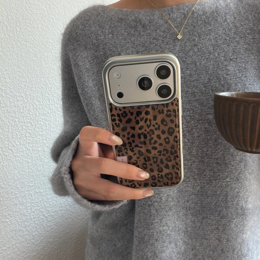 Коричневая с леопардовым принтом этикетка Maillard подходит для чехла на телефон iPhone15promax Apple 16pro Epoxy 13 противоударный 1412 полноразмерный 17promax женский 17pro