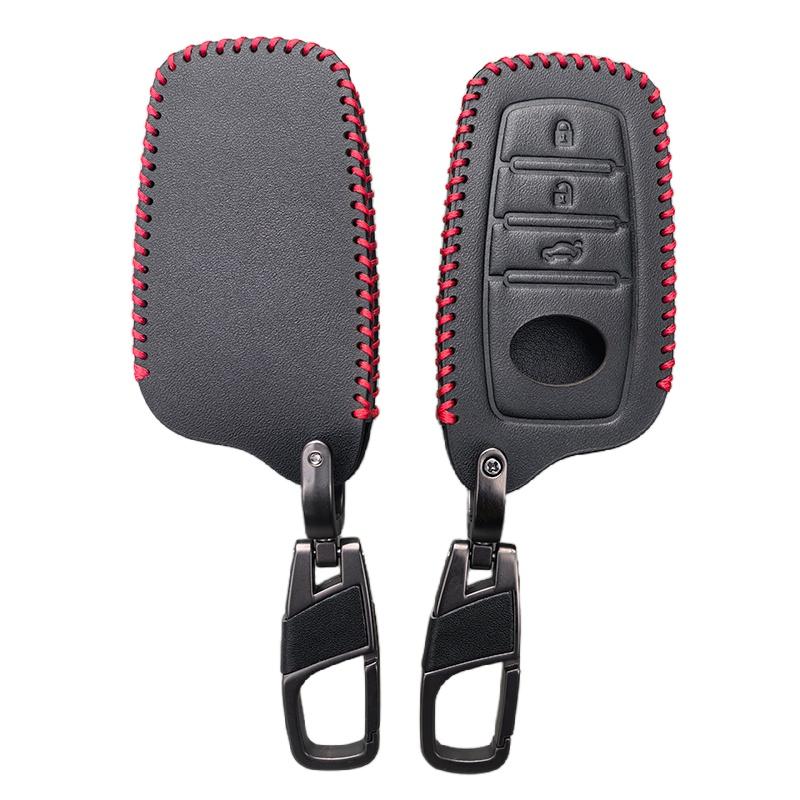Кожаный чехол-футляр для автомобильного ключа для 2023 2024 Toyota Tacoma Fortuner Corolla Venza Grand Highlander RAV4 XSE Prime Land Cruiser Hilux
