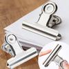 10pcs Stainless Steel File Clip Desk Metal Ticket Holders Strong Grip Document Fasteners Document Organiser Set Students Supply