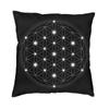 Sacred Geometry Flower Of Life Throw Pillow Case 45*45cm for Living Room Sofa Geometric Mandala Cushion Cover Velvet Pillowcase