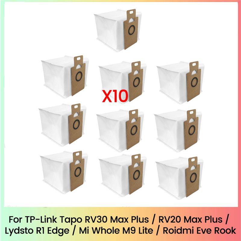 ABWR-Мешок для пыли для робота-пылесоса TP-Link Tapo RV30 Max Plus/RV20 Max Plus/Lydsto R1 Edge/Miwhole M9 Lite/Roidmi Eve Rook 10 шт.