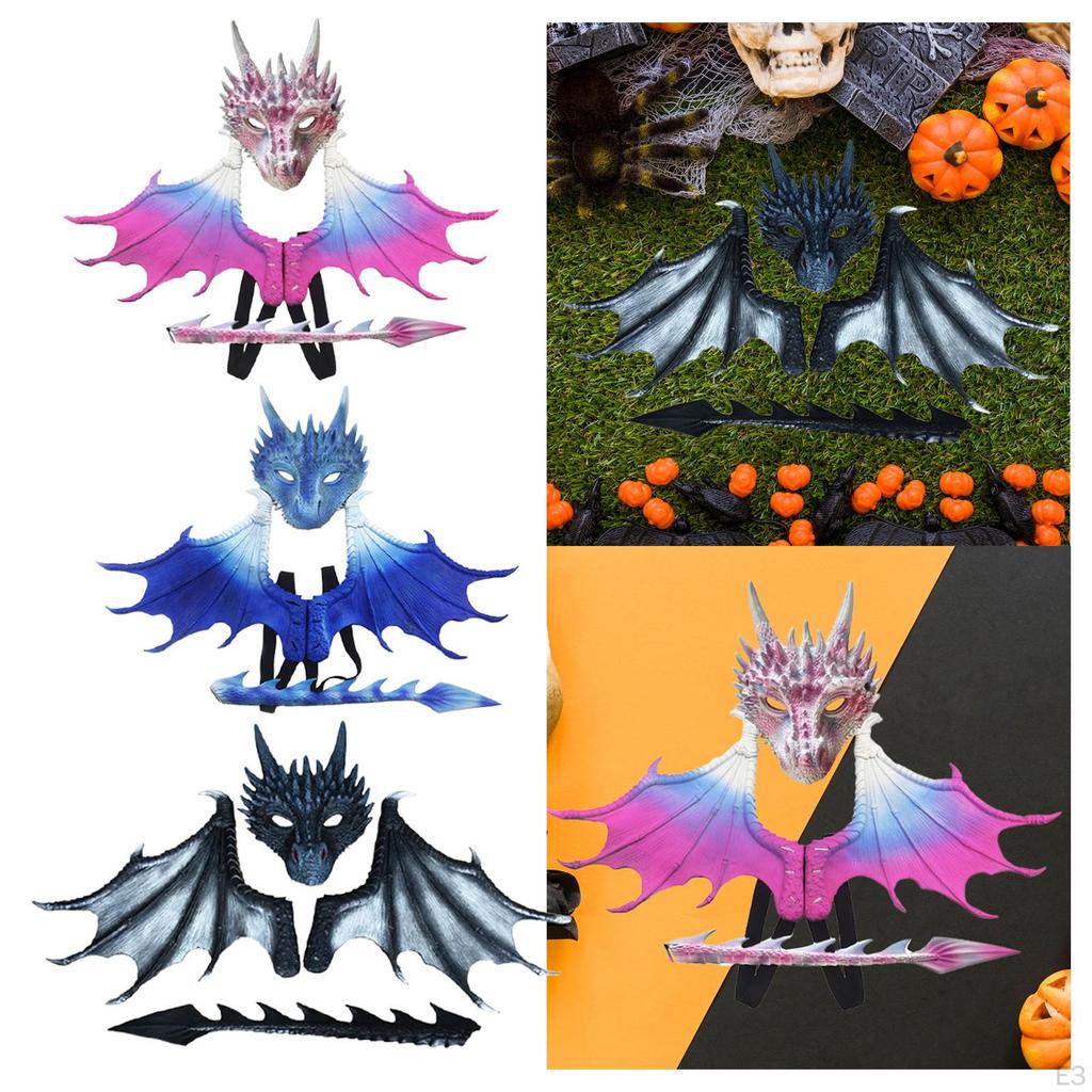 Детский костюм дракона с хвостом для Хэллоуина